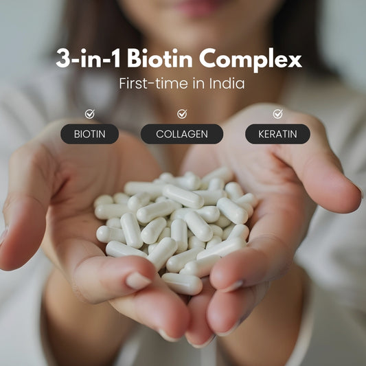 RediClinic Biotin Supplement: Nourish Your Hair, Skin, and Nails with Organic Extracts| 25000mcg| 60 Capsules