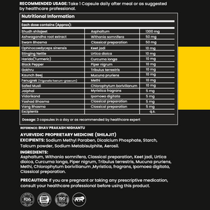 RediClinic AshwaShila | Combo Of Ashwagandha (2100mg) And Shudh Shilajit (1300mg)