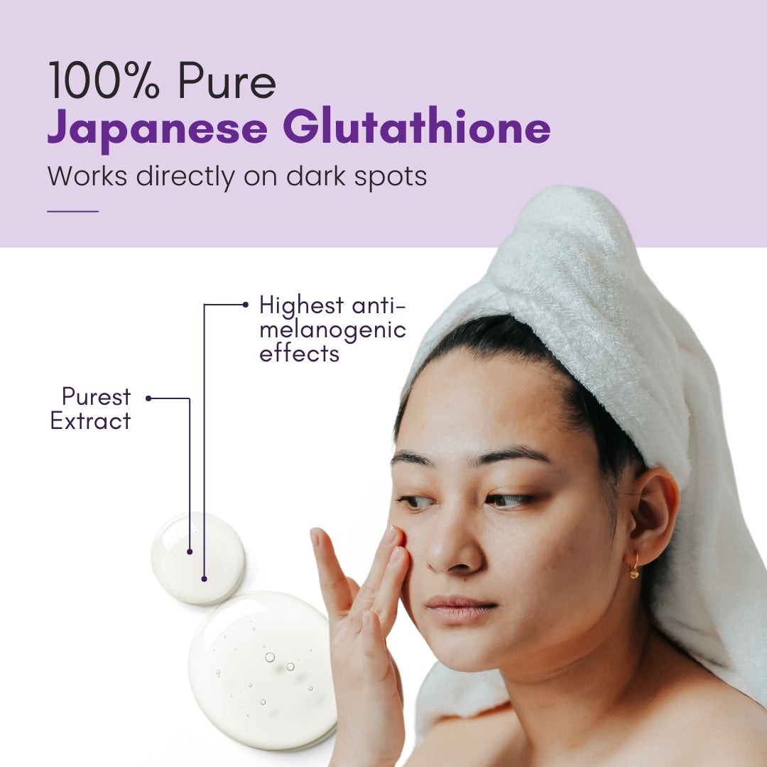 RediClinic Glutathione Supplement: 100% Pure Japanese Glutathione with Vitamin C for Radiant Skin