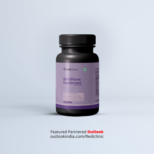 RediClinic Glutathione Supplement: 100% Pure Japanese Glutathione with Vitamin C for Radiant Skin