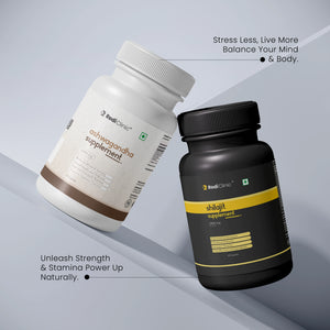 RediClinic AshwaShila | Combo Of Ashwagandha (2100mg) And Shudh Shilajit (1300mg)